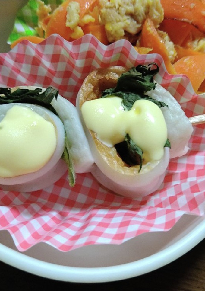 ちくわと大葉のくるくるマヨ巻き♪-レシピのメイン写真