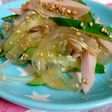 きゅうり・魚肉ソーセージ・葛切の中華和え
