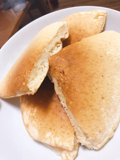 卵牛乳なし!お水でモッチモチパンケーキ♪-レシピのメイン写真