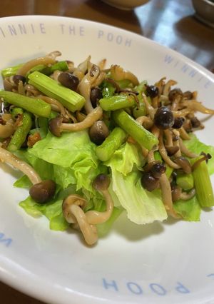 蒸しキャベツ　しめじとアスパラガスの炒め-レシピのメイン写真