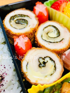 ささみと海苔チーズの渦巻きフライ-レシピのメイン写真