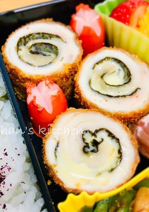 ささみと海苔チーズの渦巻きフライ-レシピのメイン写真