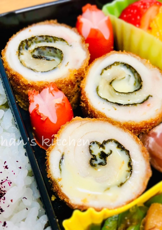 ささみと海苔チーズの渦巻きフライ-レシピのメイン写真