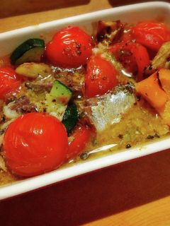 魚焼きグリルで簡単!鯖缶アヒージョ-レシピのメイン写真