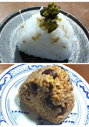 発芽オートグローツおむすび　白米・玄米-レシピのメイン写真