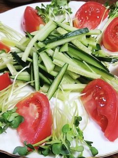 レッド&グリーンサラダ-レシピのメイン写真