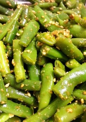 簡単おかず:いんげんの胡麻和え-レシピのメイン写真