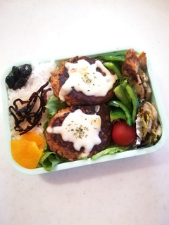 サバ缶ハンバーグ 高校生のお弁当5/21-レシピのメイン写真