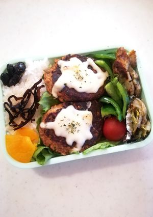 サバ缶ハンバーグ 高校生のお弁当5/21-レシピのメイン写真