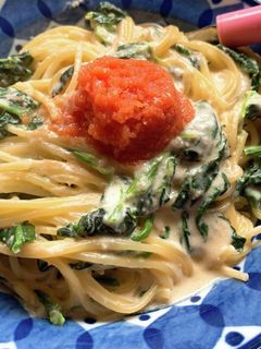 ワンパン明太クリームパスタ-レシピのメイン写真