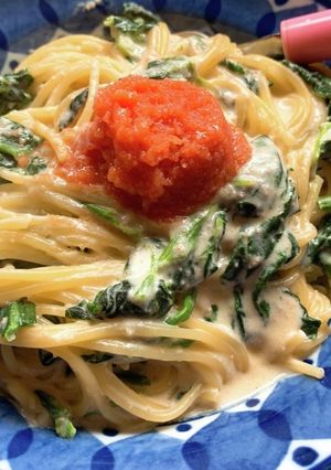 ワンパン明太クリームパスタ-レシピのメイン写真