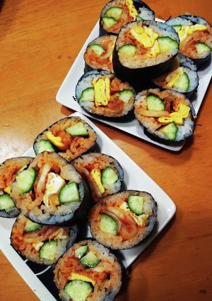 簡単で美味しいキムチ巻き-レシピのメイン写真