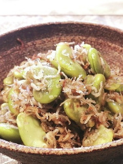 ご飯がすすむ☆そら豆とじゃこの炒め-レシピのメイン写真
