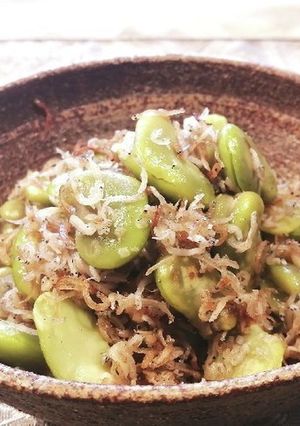 ご飯がすすむ☆そら豆とじゃこの炒め-レシピのメイン写真