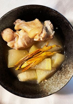 むくみ改善薬膳★冬瓜と鶏肉の塩麹煮-レシピのメイン写真