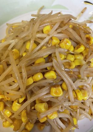 コーンが美味しいモヤシバター炒め-レシピのメイン写真