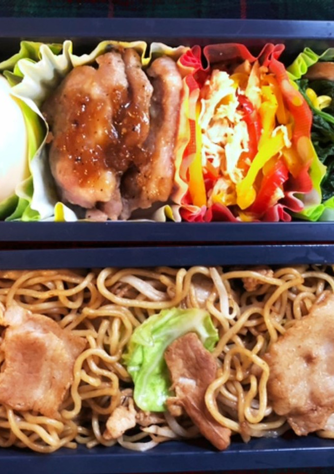高校生弁当日記（焼きそば弁当編）-レシピのメイン写真