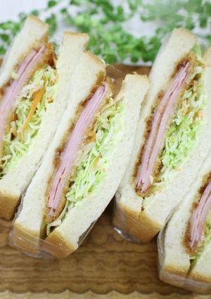 梅ハムカツサンド-レシピのメイン写真
