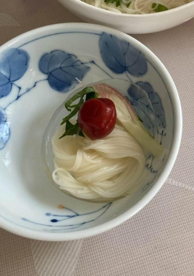 氷の器でそうめん作っちゃいました-レシピのメイン写真