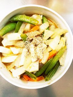 全てレンジ長芋根菜ソーススゴだれ味浅漬け-レシピのメイン写真