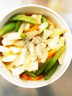 全てレンジ長芋根菜ソーススゴだれ味浅漬け-レシピのメイン写真