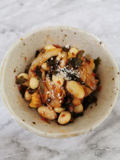 簡単ツマミ!キムチと大豆の海苔和え-レシピのメイン写真
