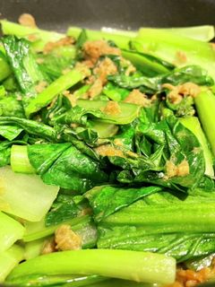 ツナと小松菜のカレー炒め-レシピのメイン写真