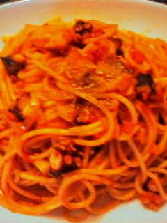 たことトマトのパスタ-レシピのメイン写真
