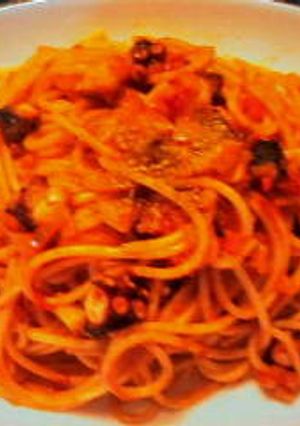 たことトマトのパスタ-レシピのメイン写真