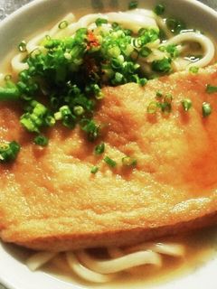 お揚げはレンジで5分 きつねうどん-レシピのメイン写真