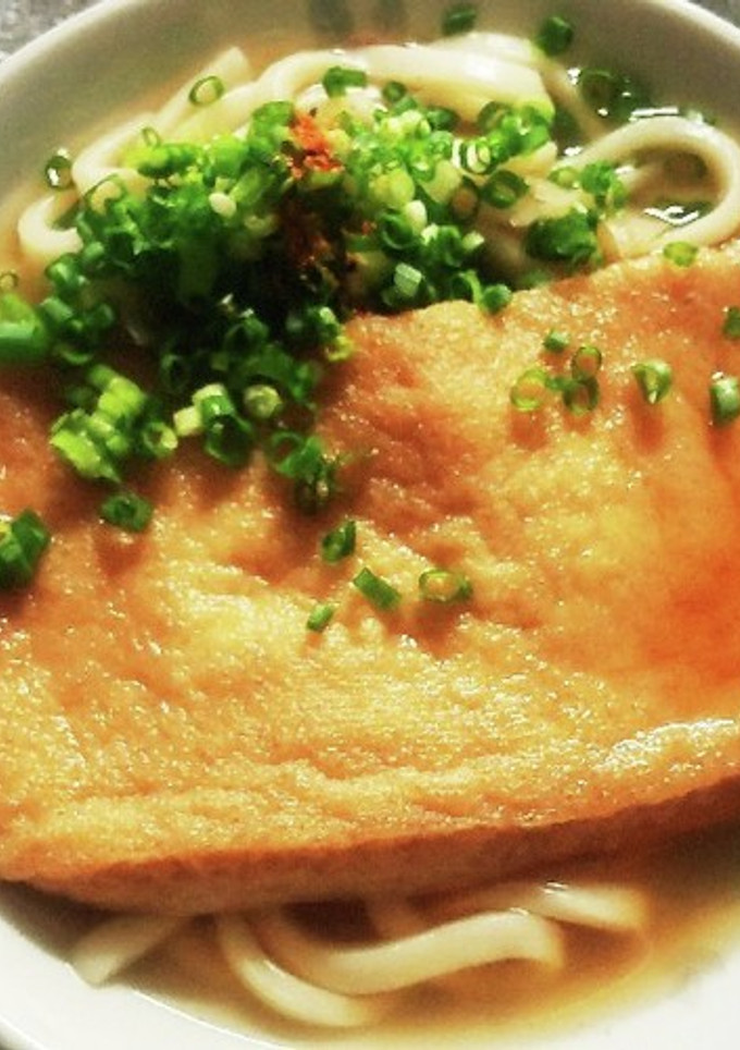 お揚げはレンジで5分　きつねうどん-レシピのメイン写真