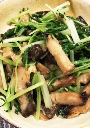 ハマチと水菜の炒めもの-レシピのメイン写真