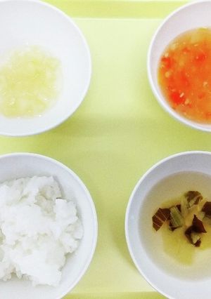 めばえ保育園　大豆トマト煮の離乳食-レシピのメイン写真