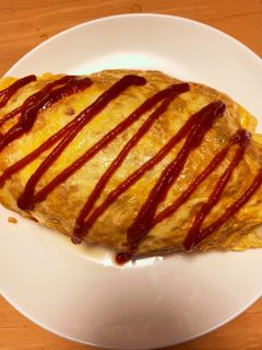 えんどう豆入り!チキンライスオムライス-レシピのメイン写真