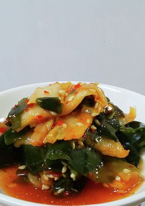 ワカメとキムチのさっぱり和え-レシピのメイン写真