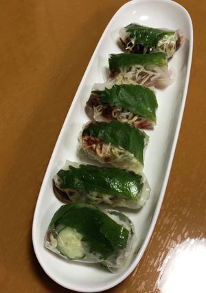 本技 凄旨キムチの生春巻き-レシピのメイン写真