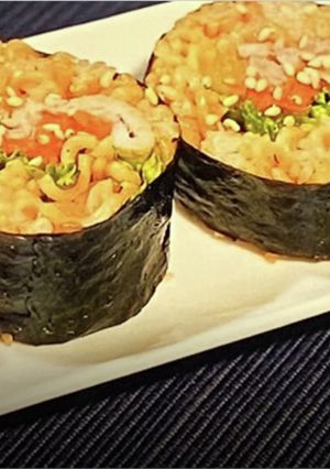 辛ラーメンで作るキンパ-レシピのメイン写真