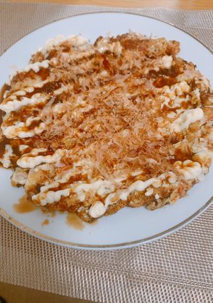 ダイエット豆腐お好み焼風！粉類なし！-レシピのメイン写真