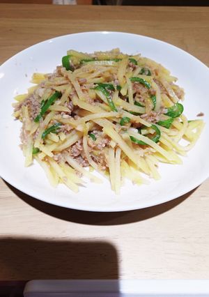 まーぼー風じゃが炒め-レシピのメイン写真