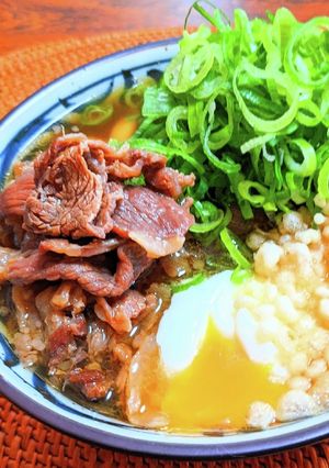 温玉肉ぶっかけうどん-レシピのメイン写真