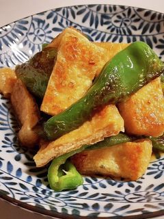 簡単もう一品☆油揚げとピーマンの焼き浸し-レシピのメイン写真