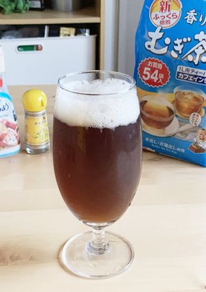 ソーダストリームでノンアルビール・麦茶-レシピのメイン写真