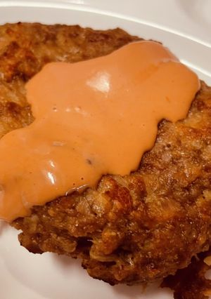 レンジで簡単、基本のハンバーグ-レシピのメイン写真