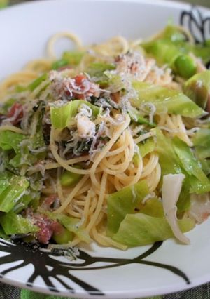 混ぜるだけ＊梅じゃこパスタ-レシピのメイン写真