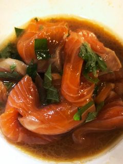 サーモンと大葉の和え物-レシピのメイン写真