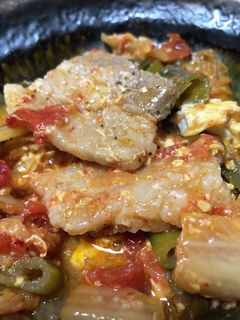 トマト入り豚キムチ-レシピのメイン写真