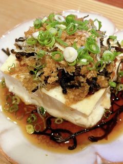 塩昆布とじゃことごまの温奴(冷奴)-レシピのメイン写真