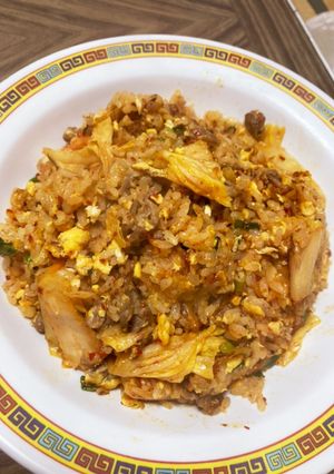 ラム肉で！キムチチャーハン-レシピのメイン写真