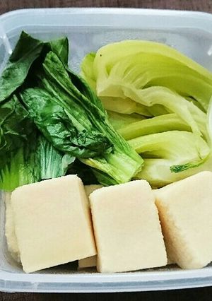 高野豆腐とチンゲン菜の煮物-レシピのメイン写真