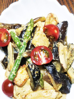 簡単に 茄子と鶏肉でマヨネーズ焼き-レシピのメイン写真
